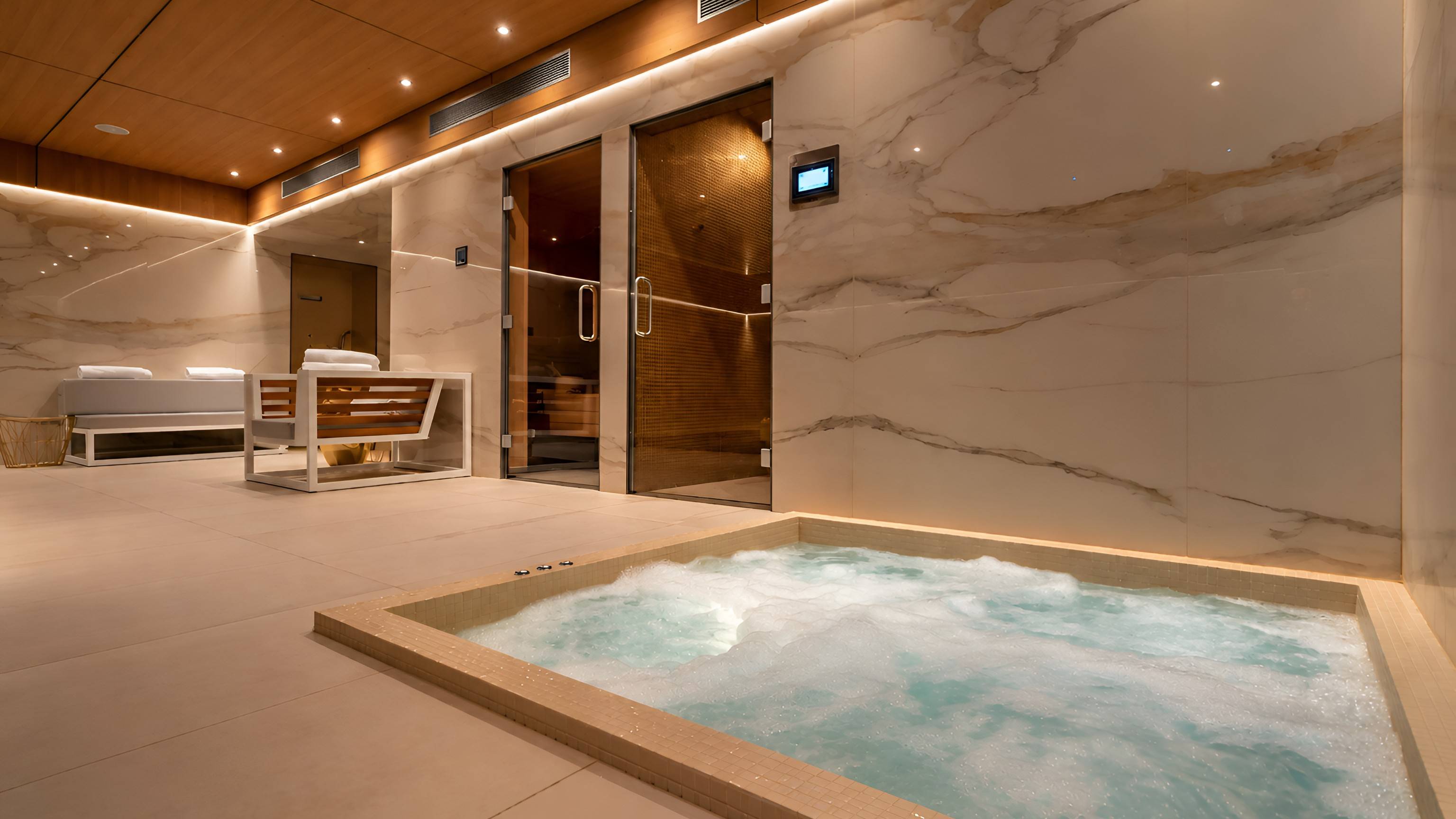 Nighttime Spa & Champagne